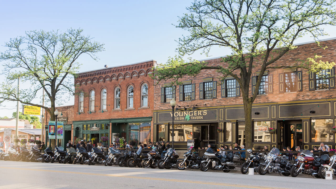 bike night event in Romeo